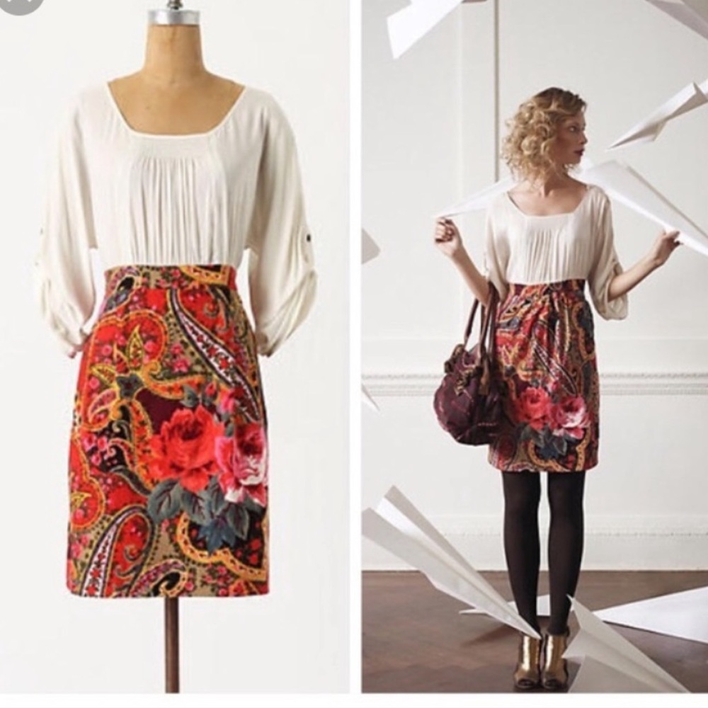 Anthropologie “easy as pie dress” edme and esyllte